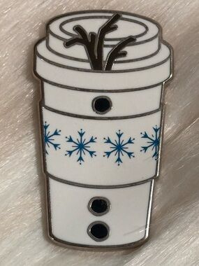 2021 Disney Pin Olaf Character Coffee Cup Frozen